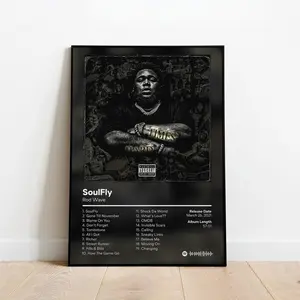 Rod Wave Poster Soulfly Poster Custom Album Print Hip Hop Wall Art Personalized Album Cover Rod Wave Poster Custom Album Poster Gift Ideas