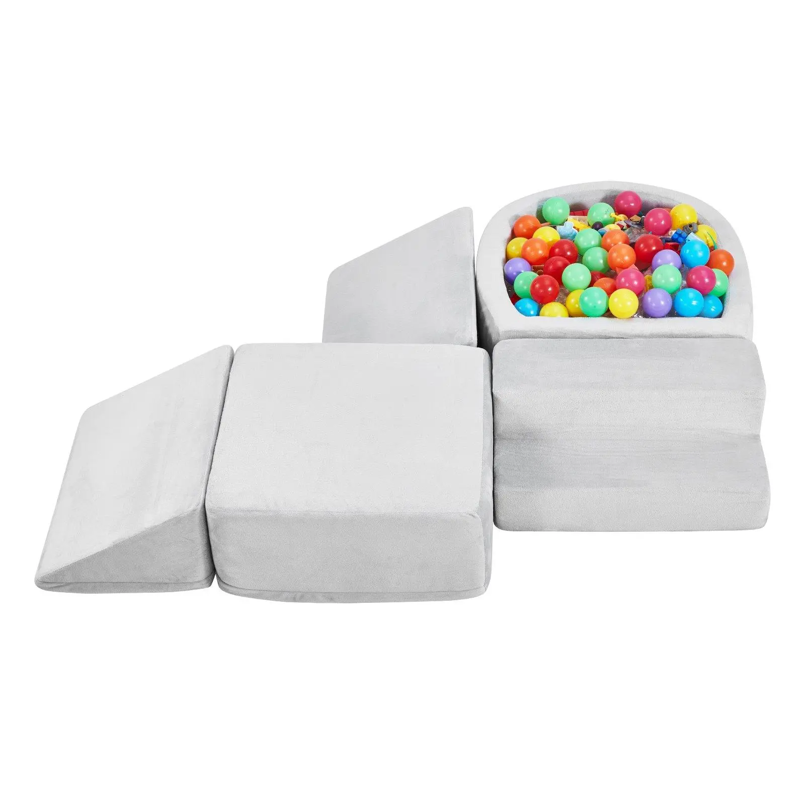 Climbing Toys 5 Piece Foam Climbing Blocks Set with Ball Pit for Toddlers
