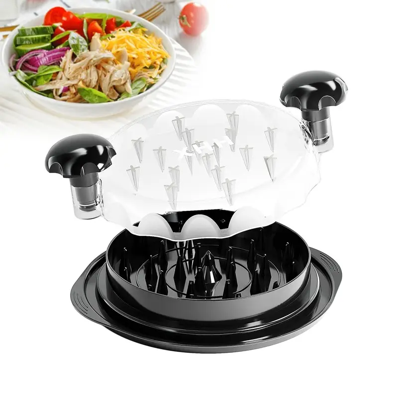 Large Chicken Breast Shredder Tool, Visible Lid Meat Grinder, Anti-Slip Strip, Ergonomic Handle, BPA Free, Perfect Utensils for Pork,Beef, Chicken, Ki