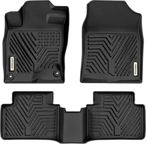 TPE Floor Mats fits 2016-2021 Honda Civic Sedan / Hatchback / Coupe, All Weather, Waterproof