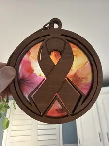 Cancer Awareness Suncatcher for Sunny Window