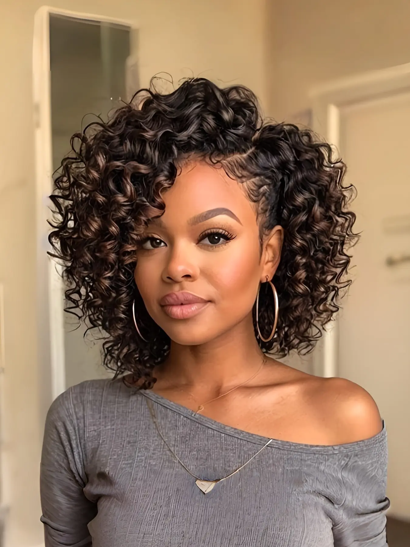 Jamaican Bounce Crochet Hair, 8 Inch Synthetic Ringlet Wand Curl Extensions, Curly Wave, High Temperature Fiber, Unisex Adults, Synthetic Braids, Synthetic Braided Hair, Synthetic Wavy Hair, Synthetic Hair Pieces