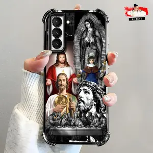 Suitable for [Galaxy S21 Fe 5g] Jesus new stylish high-quality electroplated four-corner protective case affordable anti-drop and anti-fingerprint 995