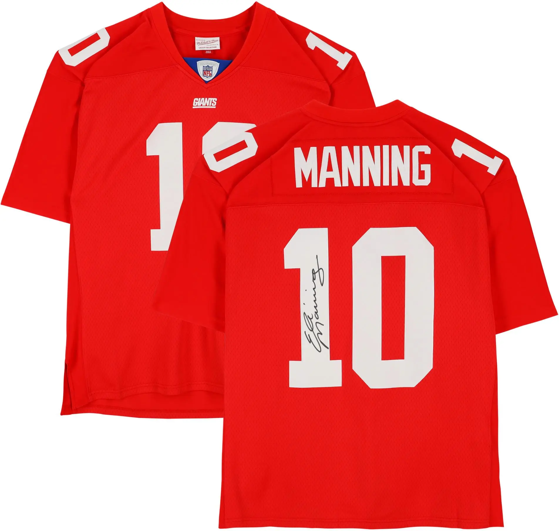 Eli Manning New York Giants Autographed Mitchell and Ness 2004 Red Replica Jersey - Fanatics Authentic Certified