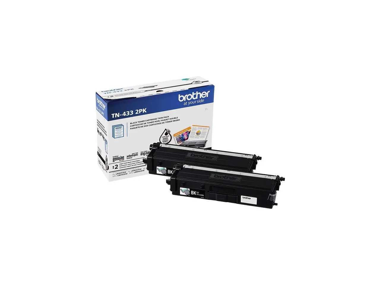Brother 2 Pack Multi Pack TN4332PK Black Toner Brother 2 Pack Multi Pack TN4332PK Black Toner