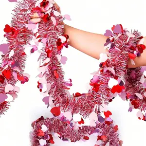 Heart-Shaped Metal Wire Flower Ring Decoration, Wedding Room Decor, Metal Wire Flower Ring, Home Indoor Outdoor Wall Hanging