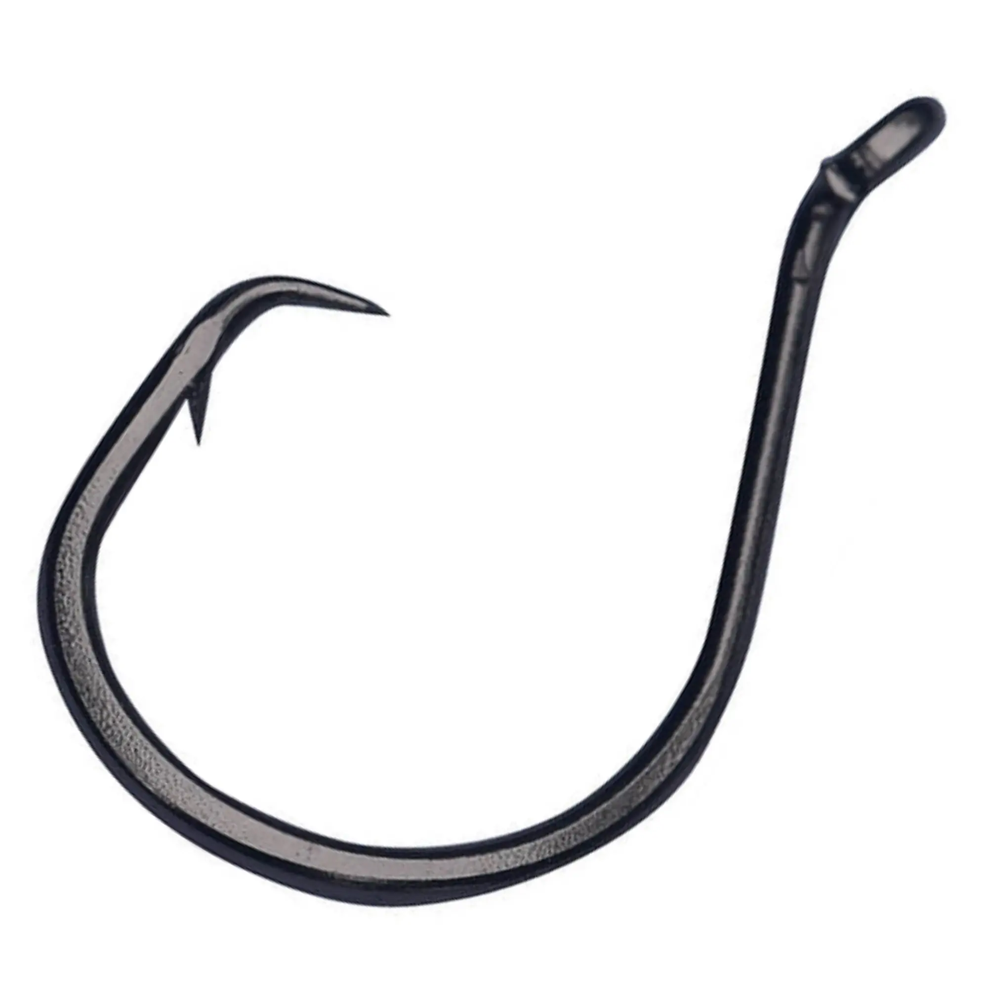 25-Pack Catfish Circle Hooks - Heavyweight Offset Octopus Hooks - Reaction Tackle