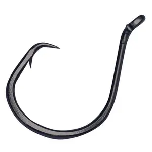 Reaction Tackle Heavyweight Catfish Circle Hooks - Offset Octopus Hooks (25 Pack)