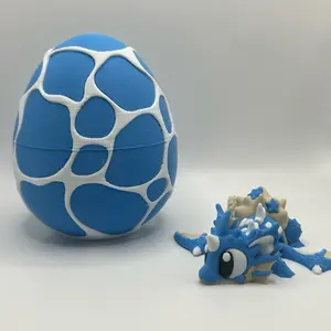 Flexi Sea Shell Mini Dragon & Egg 3D Printed Toy Set Interactive Play