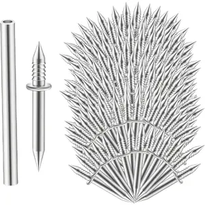 300pcs Double Head Seamless Skirting Nails With 3 Installation Barrels Double-head Screws for Solid Wood Baseboard