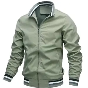 Long Outerwear Wholesale Spring&Autumn Stand Collar Jogging Tennis Outdoor Casual Sports Golf Men Jacket