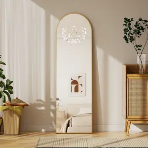 BEAUTYPEAK 2 size 2 color Full Length Mirror Arched Standing Floor Mirror Full Body Mirror