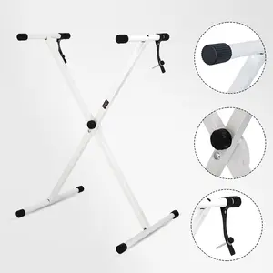 5 Core Keyboard Stand X Shape Height Adjustable Foldable Portable Key Board DJ Controller Stands