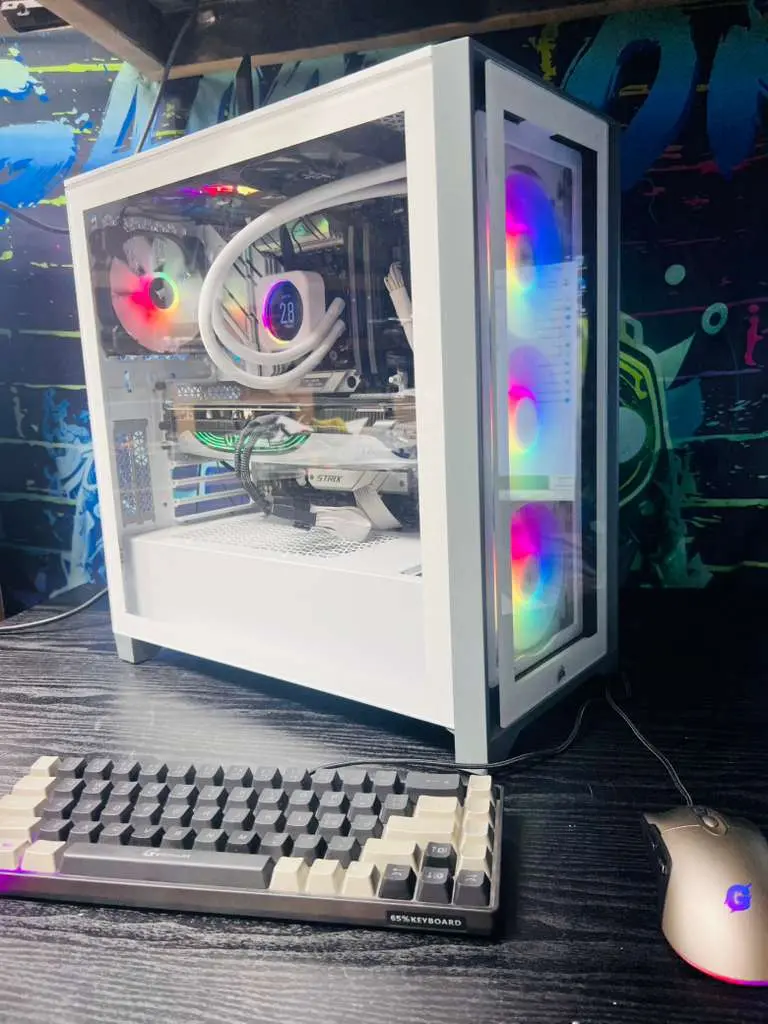 Asus Gaming Desktop PC, AMD Ryzen 7 9700X Processor, NVIDIA GeForce RTX 4070 Ti 12GB Graphics, 32GB RAM, 1.5TB Storage, ARGB Lights, HDMI Connectivity
