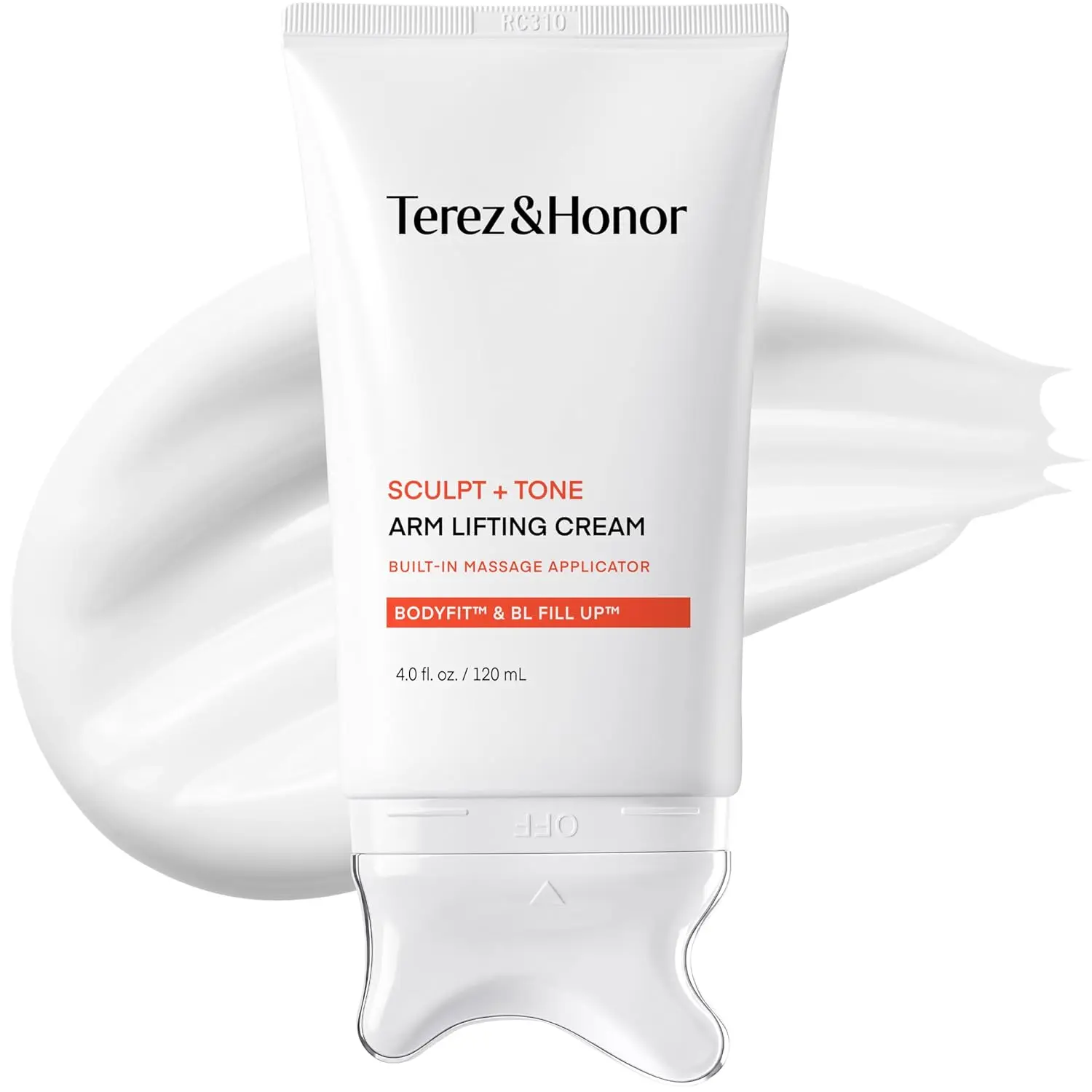 TEREZ & HONOR Sculpt + Tone Arm Cream - Korean Gua Sha Firming & Tightening Cream with Retinol Liposome, Caffeine, Collagen & Proteins for Crepey Skin, Smoother Texture & Improved Elasticity, 4 fl oz