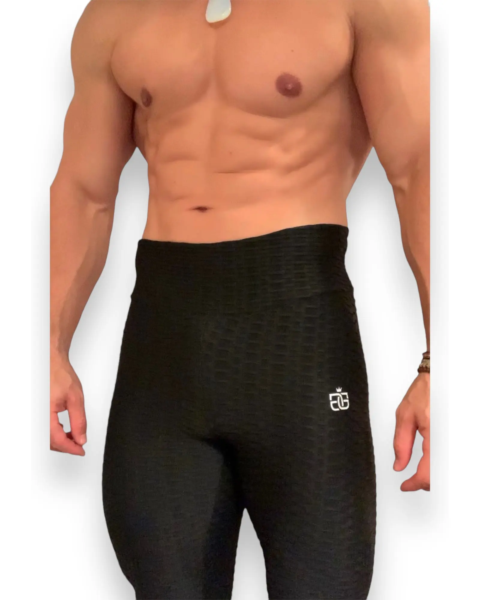 Onyx Black Scrunch Butt Textured Leggings