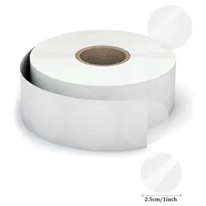 500 Sheets/roll Transparent Round Sealing Labels, Adhesive Stickers for Gift Boxes, Cake Packaging, Scrapbooking, Birthday Gifts, Envelopes