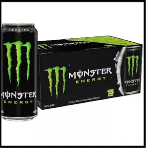 Monster Energy Drink, Green, Original, 16 Ounce (Pack of 15)