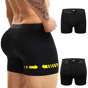 Men Sexy Butt Lifter Enlarge Push Up Underpants Removable Pad Boxer Underwear Butt-Enhancing Trunk Shorts Male Panties
