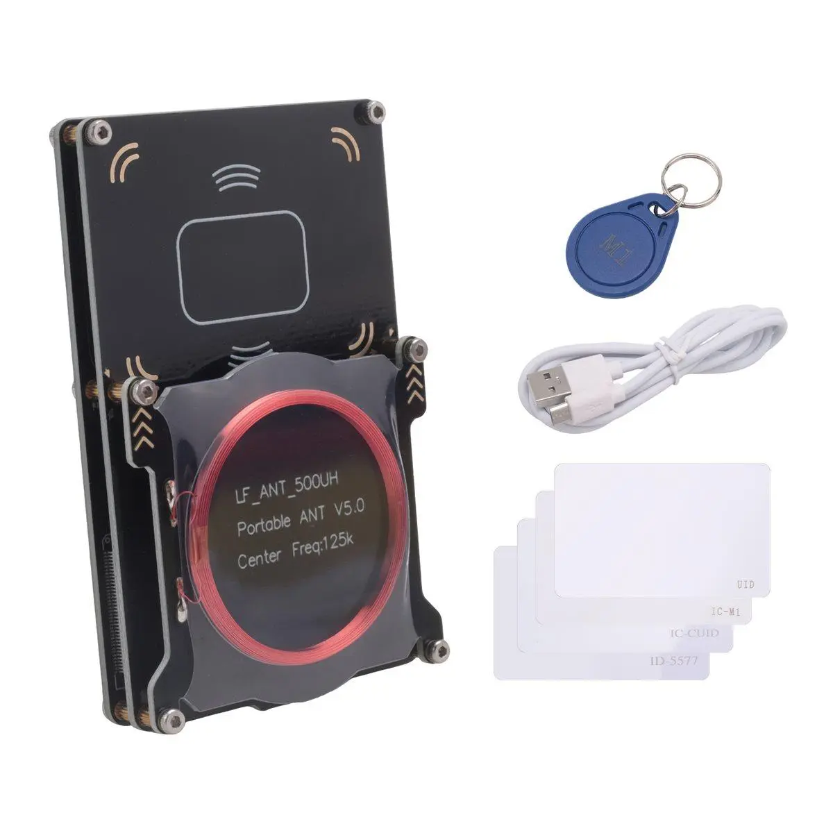 Proxmark3 512M RFID Card Reader Burner Easy V5.0 RDV4 Memory IC ID Card Copier Duplicator Integrated Antenna Decryptor