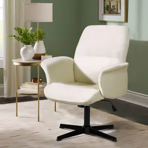 【Deals For You Days】Homy Casa Furniture Chairs - Height Adjustable Criss Cross Chair for Home Office Desk, Ergonomic and Wide Swivel, Minimalist Style