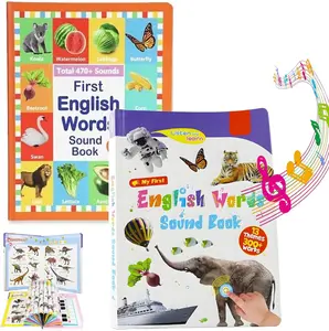 2026 New Edition "My First English Word Pronunciation Book" Educational Language Toy - 470+ Words, 21 Themes, Piano Keys, Sound Effects, Interactive for 1-9 Year Olds, Ideal School & Education Gift, Toys