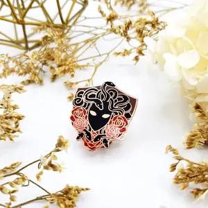 Medusa Hard Enamel Pin | Greek Collection | Snake Monster Mythology Art Pin