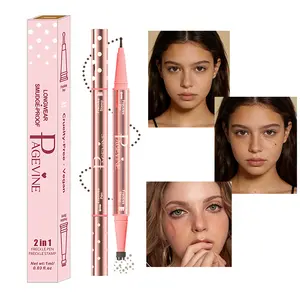2-in-1 Freckle Stamp & Mole Removal Pen – Dual-Head Natural Freckle Maker with Five-Point Stamp & Fine Tip, Waterproof & Quick-Dry, High Pigment Faux Freckles for Daily Makeup & No-Makeup Look, Cosmetic