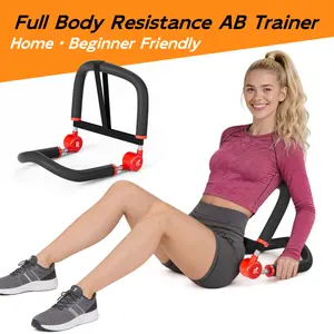 HOPHORSE 10-in-1 Fitness Trainer for Full Body Training 3 Resistance Levels 35/44/57 LBS Compact Portable Equipment for Home & Daily Fitness Abdominal Exercise Machine Workout Platform - Ab Roller Summervibes