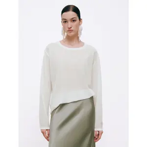 URBAN REVIVO 2026 Summer Women's Casual Design Sequined Loose Round Neck Knit Top UWH960036