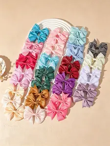 40pcs cute butterfly shape hair clips for children, fun and colorful Hair Accessories Sets, all-season polyester bow hair clips, suitable for daily casual wear, festivals, party dress-ups