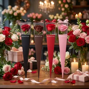 9pcs Flower Box (no Flowers) for Florists, Bouquet Packaging Material, Bouquet Wrapper, Perfect for Birthday, Valentine's Day, Mother's Day, Father's Day, Halloween, Party, Anniversary, Gift Wrapping Supplies