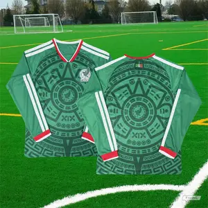 2526 World Cup Mexico Home Green Retro Football Jersey