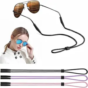 Glasses Strap - 3 Pcs Adjustable Eyewear String Lanyard Retainer - Eyeglasses Holder Strap for Men, Women