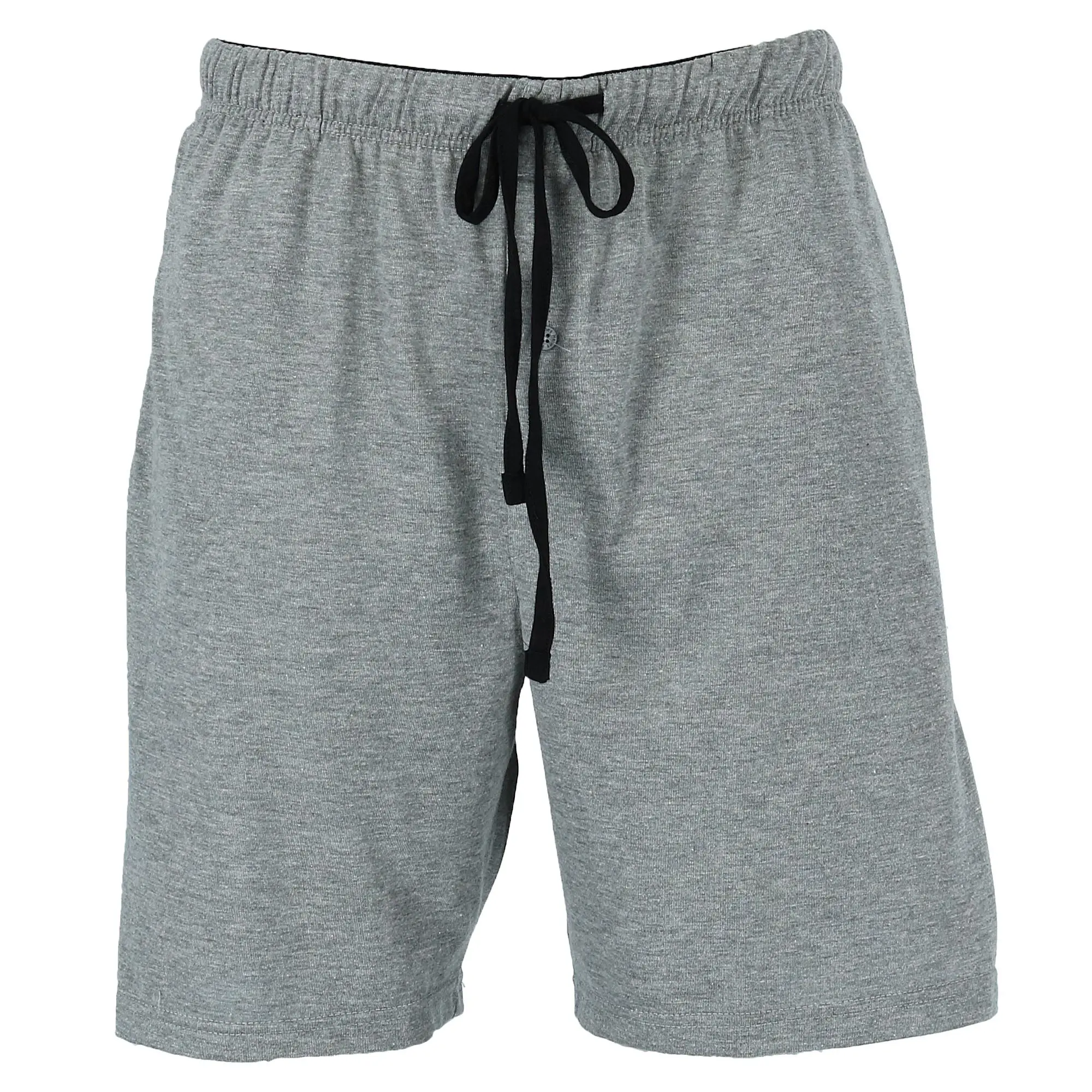 Hanes Men's Wrinkle-Free Plain Jersey Knit Cotton Button-Fly Pajama Sleep Shorts - Elastic Waistband, Jersey Knit Fabric, Athletic Cut Moves With You All Day, Machine Washable Loungewear for Cool Easy Sleep, Casual, Pajama Shorts For Cool, Easy Sleep