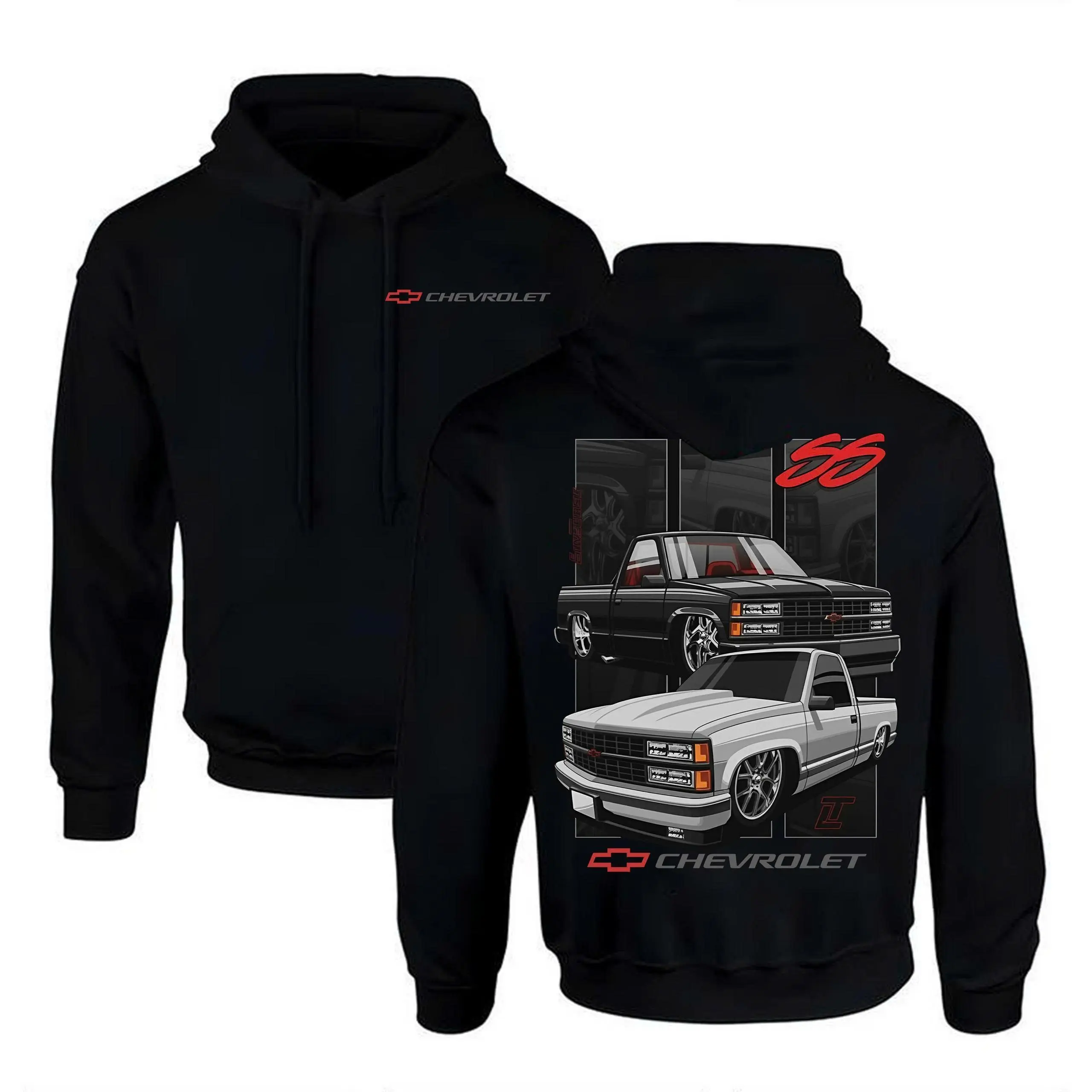 Dual Threat 454 SS Men's T-Shirt/Hoodie OBS Trucks Cotton Short Sleeve Streetwear Top Menswear Car Enthusiast Gift For Men