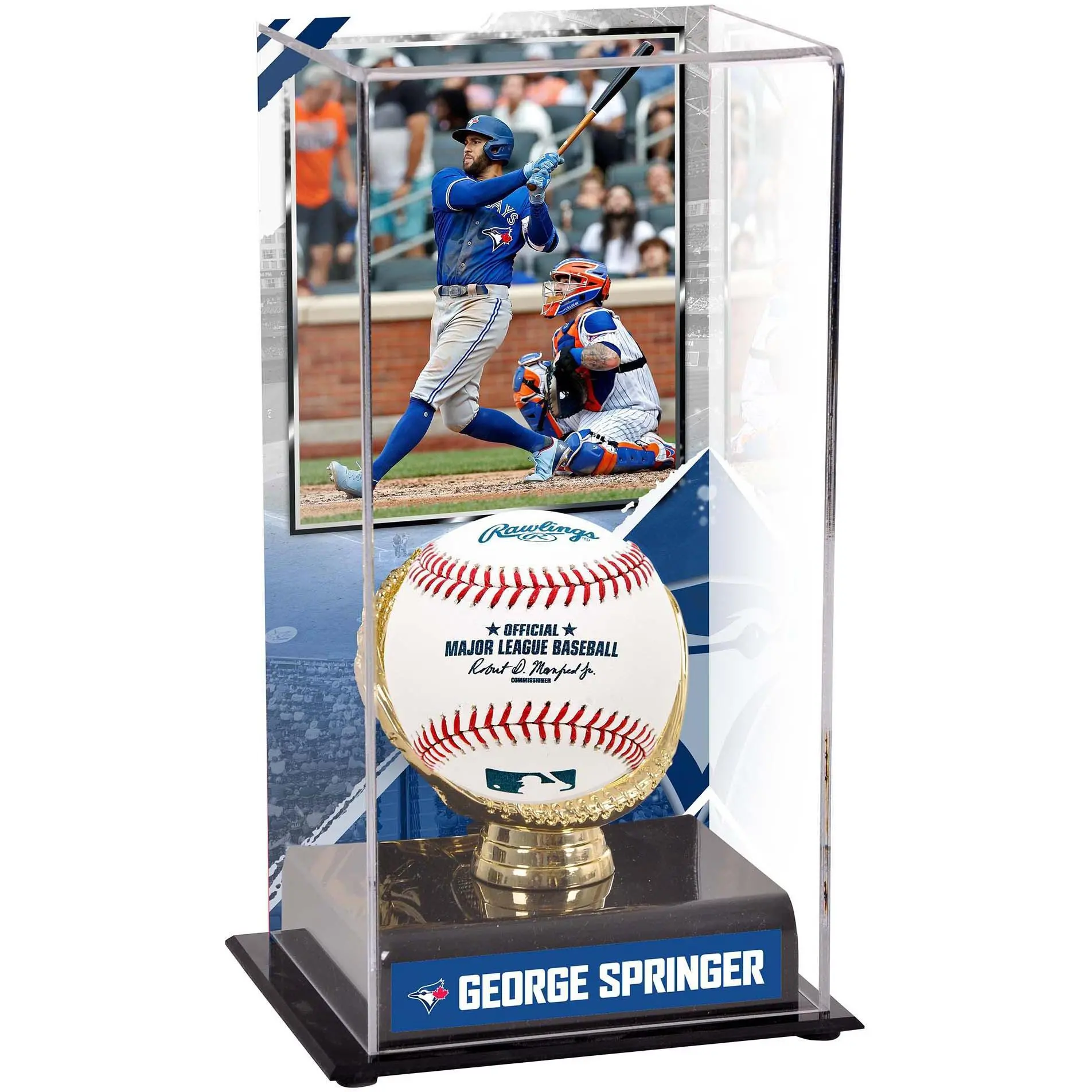 George Springer Toronto Blue Jays Gold Glove Display Case with Image