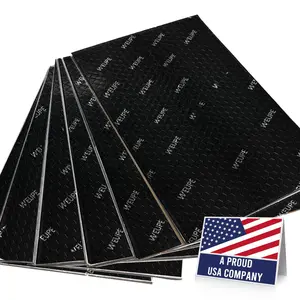 Sound Deadening Mat For Cars  80 Mil 10 Sqft Butyl Automotive Deadener Noise Insulation Dampening Material Car Trunk Door Floor And Ceiling Black