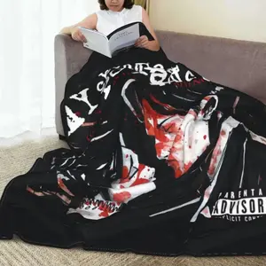 My Chemicals Blanket Music Rock Band Travelling Romances Flannel Throw Blanket Super Warm Outdoor Custom DIY Bedspread Gift IdeaFather's Day Thanksgiving Halloween Valentine's Day Holiday Gifts For Family And Friends