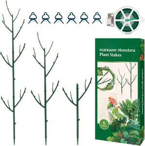 6 Pack Stackable Monstera  Support,  Stakes for Indoor and Outdoor  Use, Garden Stakes for Climbing and Potted , Pothos, Philodendron