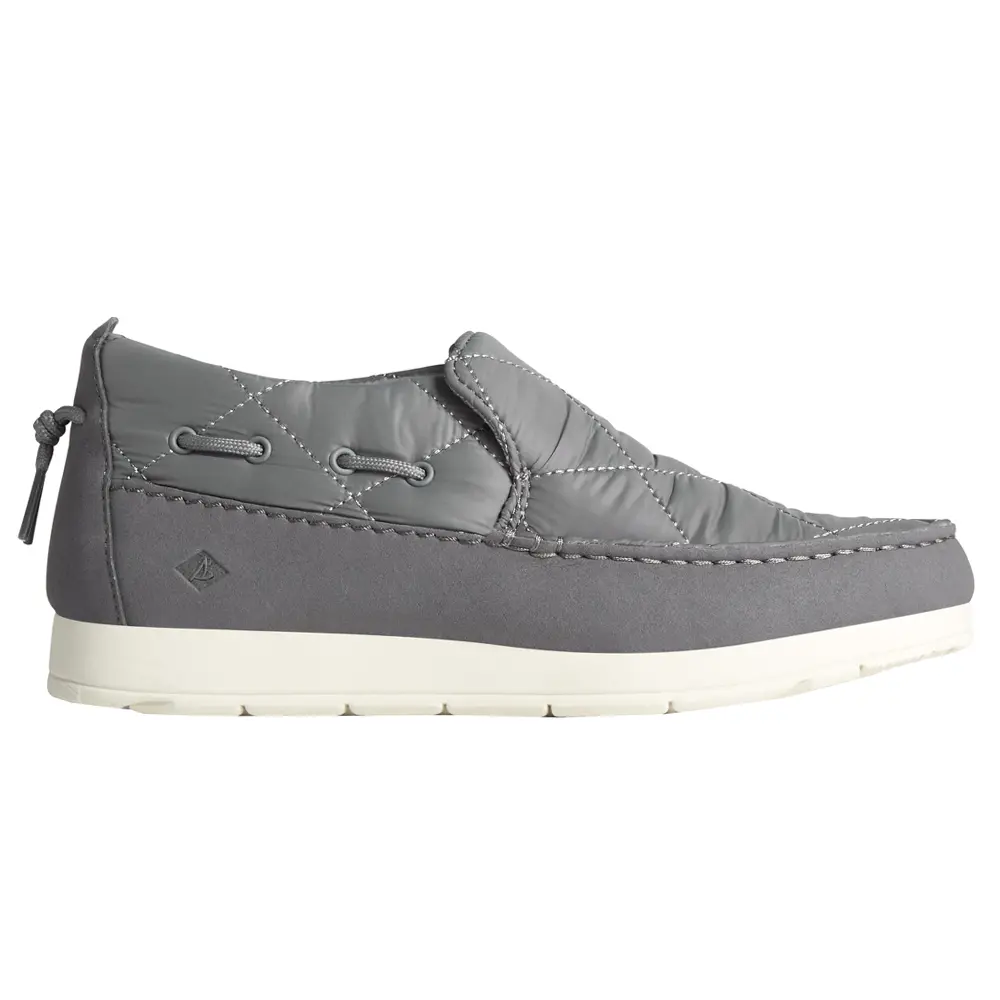 Sperry Womens Sperry Moc-Sider Quilted Nylon Flats Casual - Grey