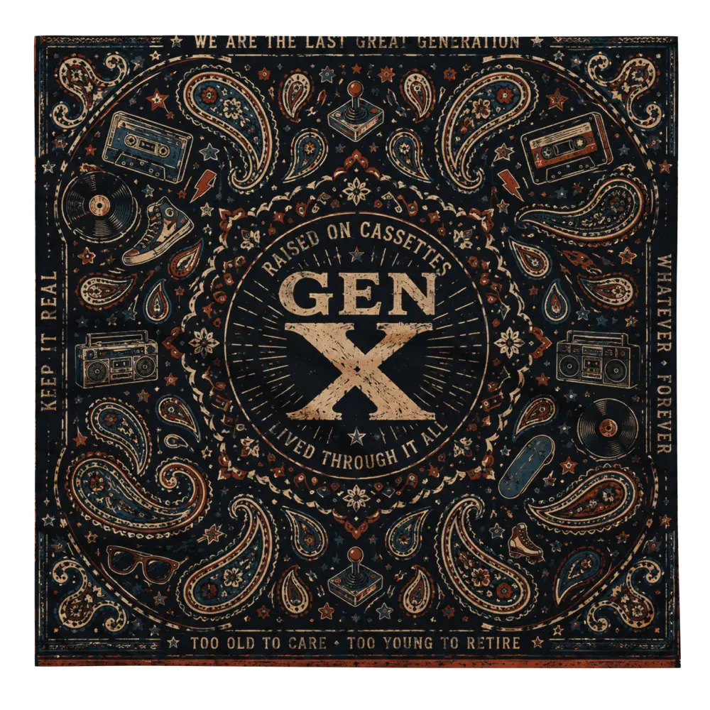GenX Survival Strategy Retro Bandana
