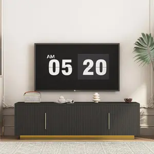 [Bellemave]TV Stand with 16 Color LEDs,68" Modern TV Stand, TV Cabinet Entertainment Center for 55 60 65 Inch TV