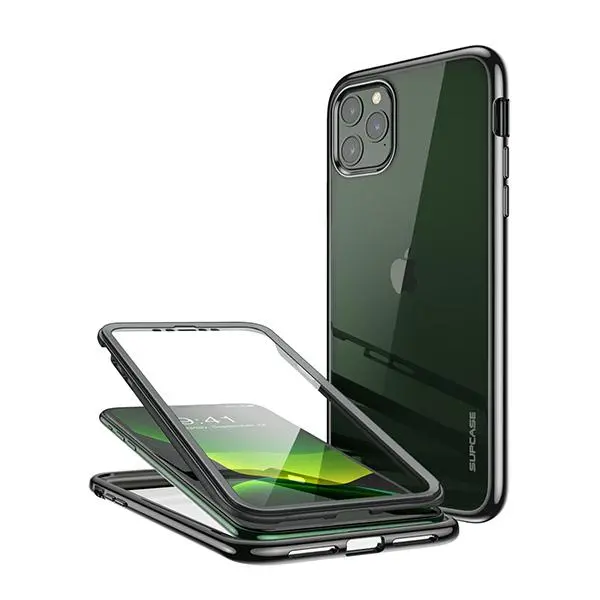 SUPCASE CASE For iPhone 11 Pro Max / 11 Pro / XR,Clear Plating Polished Metallic Slim Hybrid Full-Body Protective Case with Built-in Screen Protector phones Case Accessories Cover