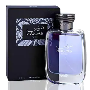 Hawas for Men Eau de Parfum 100ml (3.4 oz) by Rassasi – Men Perfume Fragrance, Long Lasting Aquatic Men’s Perfume