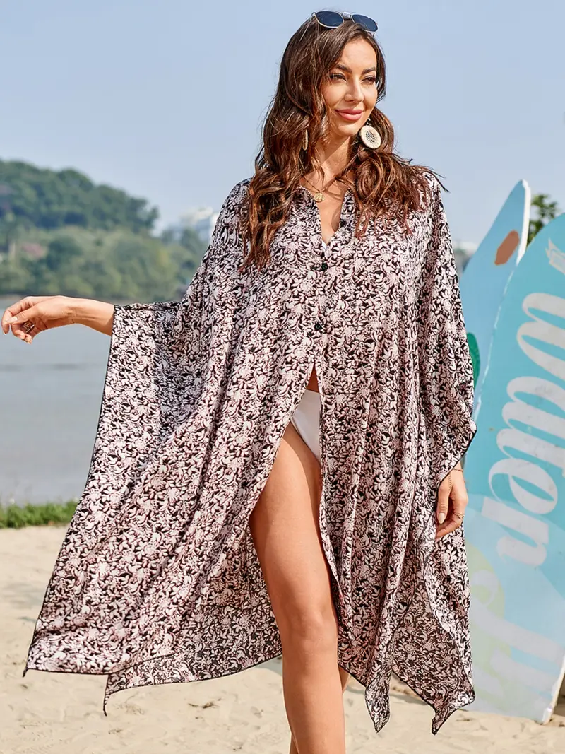 mother of the bride dress for beach wedding Gottex Nambiti V Neck Beach Dress Cover-Up