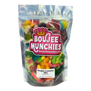 Boujee Munchies Boujee Gummy Mix Sweet & Sour Handpicked Deluxe Gummy Candy Perfect Balanced