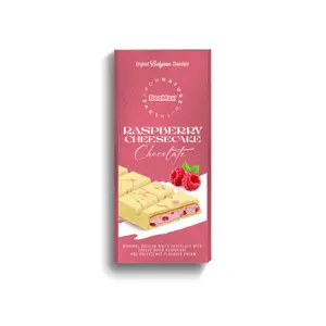 Beemax Dubai-Style Mini Raspberry Cheesecake Chocolate Bar (3 oz) | Imported from Turkey - Now Ships with Ice Pack