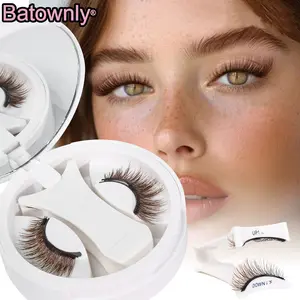 Magnetic Lashes No Glue Needed, 1 Pair, Cross Fish Tail Shape, Natural Long Lashes, Pair of False Eyelashes