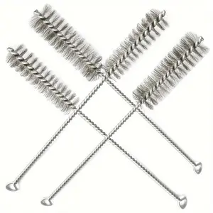 Line pipe brush, pipe cleaning brush, thread rotating tool, cleaning and rust removal tool, Household cleaning tool